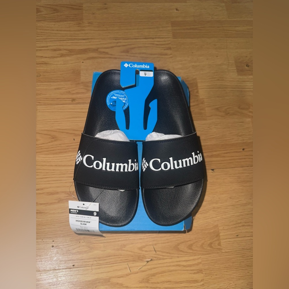 Columbia Men's Black Slide Sandals